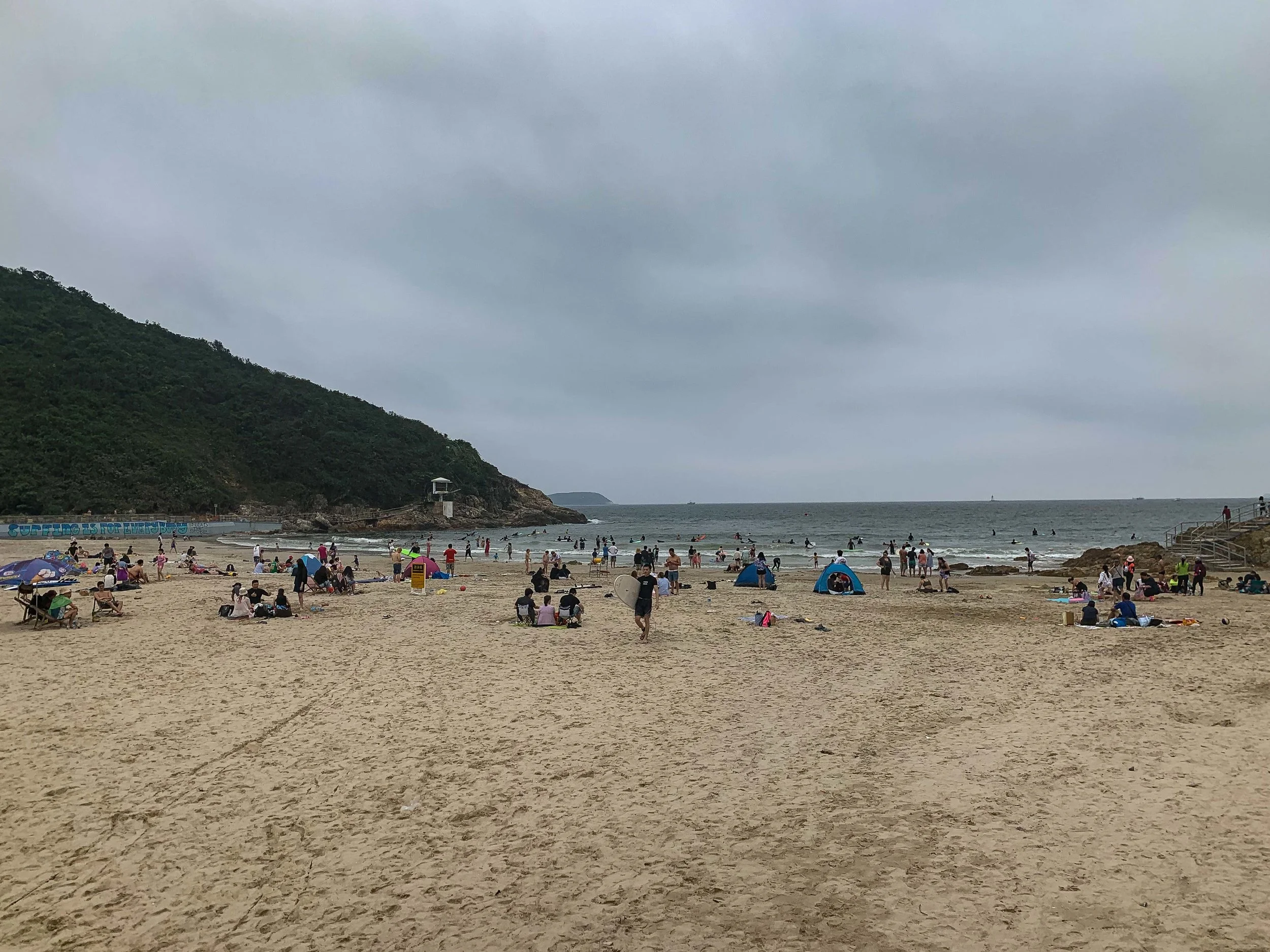 Not a nudist beach and it’s getting too late to go for a swim so it’s time to head back