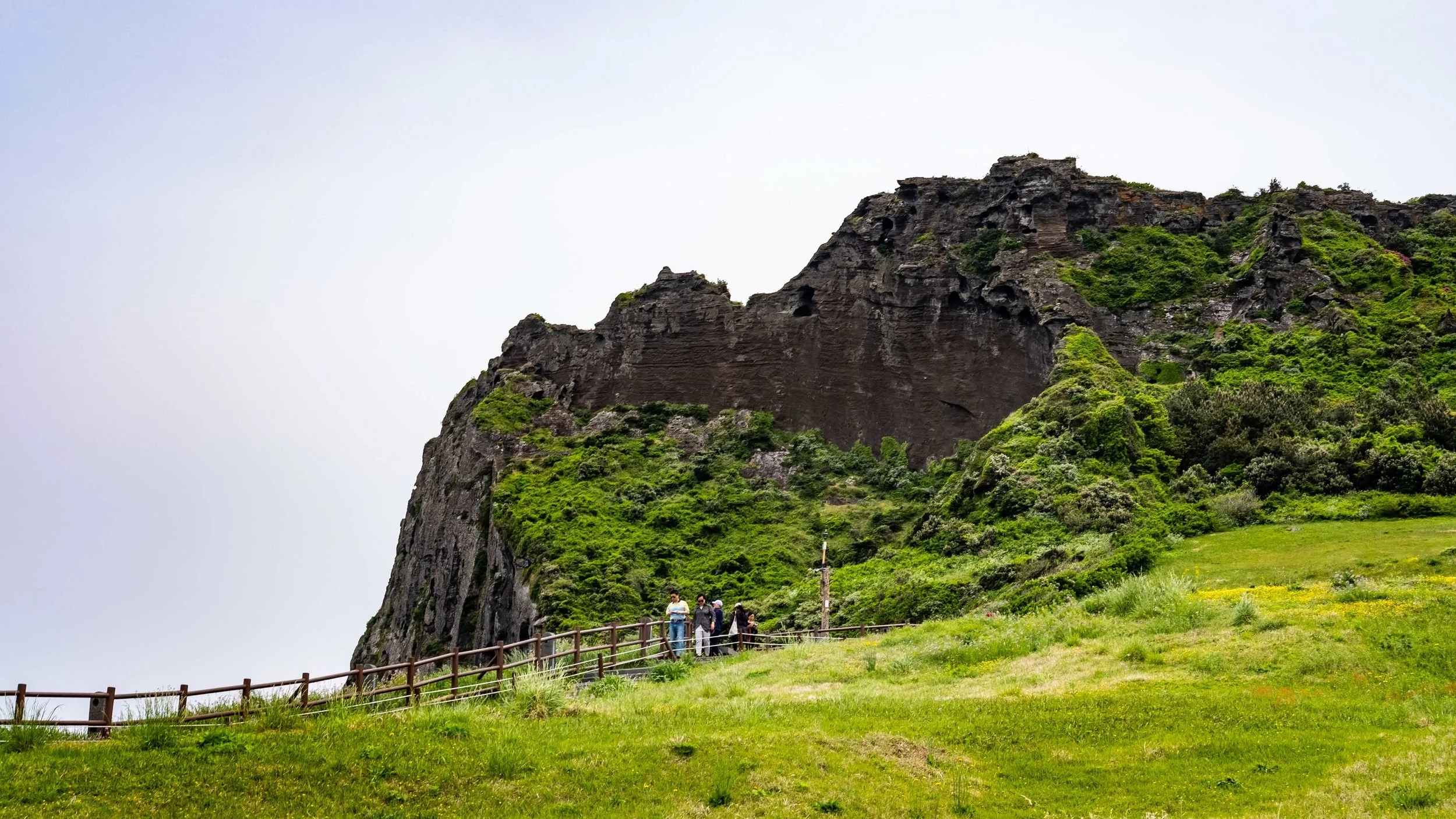 Commencing our hike up Seongsan Ilchulbong