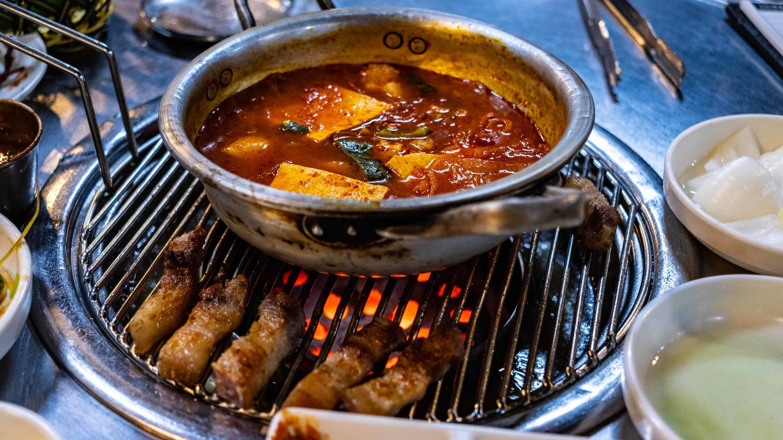 Polished it off in time, and even had time for the kimchi soup