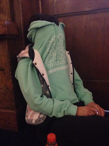 After a whole week end of fitness classes! In my hoodie!