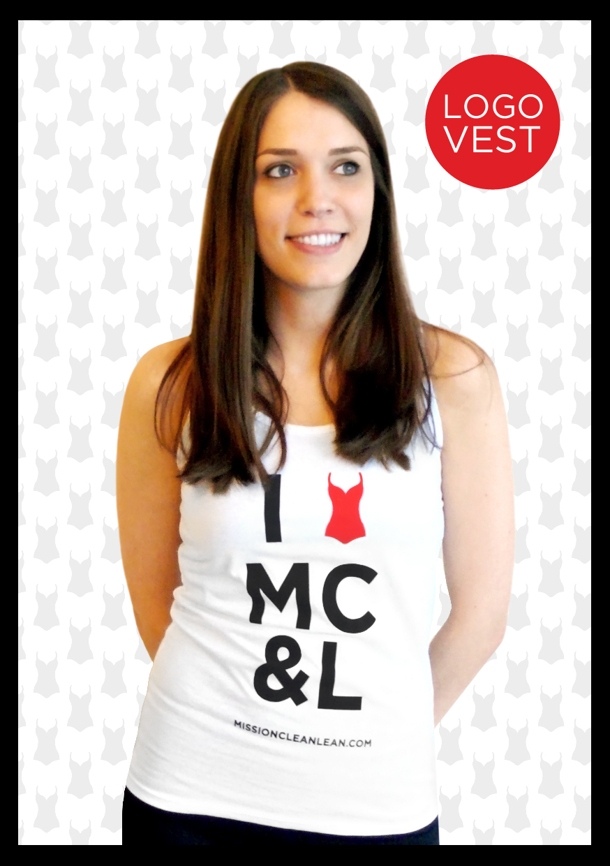 Made from 100% pure cotton in soft touch jersey fabric this fashionable vest is brilliant for updating your gym kit or team with jeans for effortless weekend style. Made from 100% cotton and washable at 40C. This is essential wear for anyone who has completed their very own MC&L mission! Available in size S, M or L (10, 12 or 14) £15.00 plus £3.00 p&p 