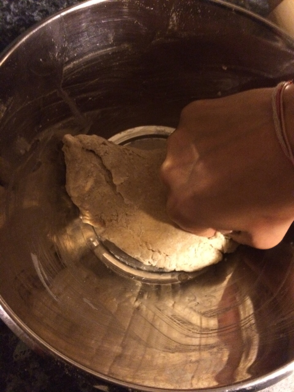 Knead at the end to get a good texture. 
