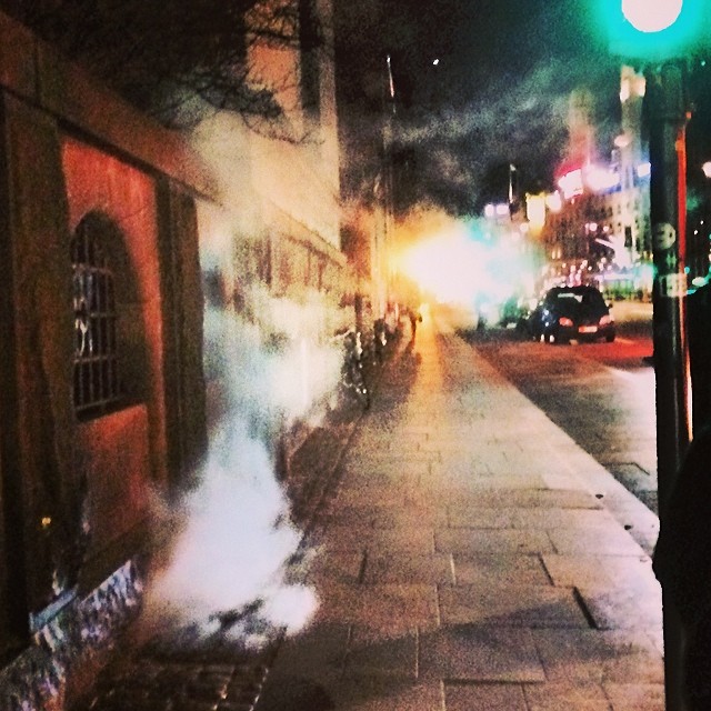 Not quite Taxi Driver but all these #steam vents in #copenhagen make me think of NY (but only a little bit)