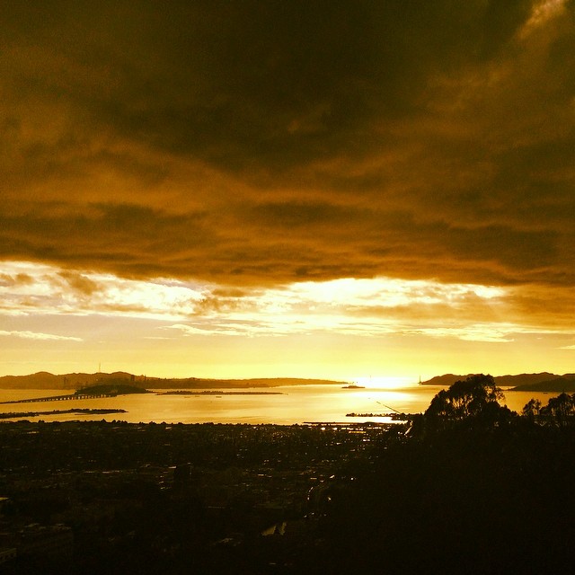 #golden #light over #sanfrancisco bay - #goldengate #city #vista