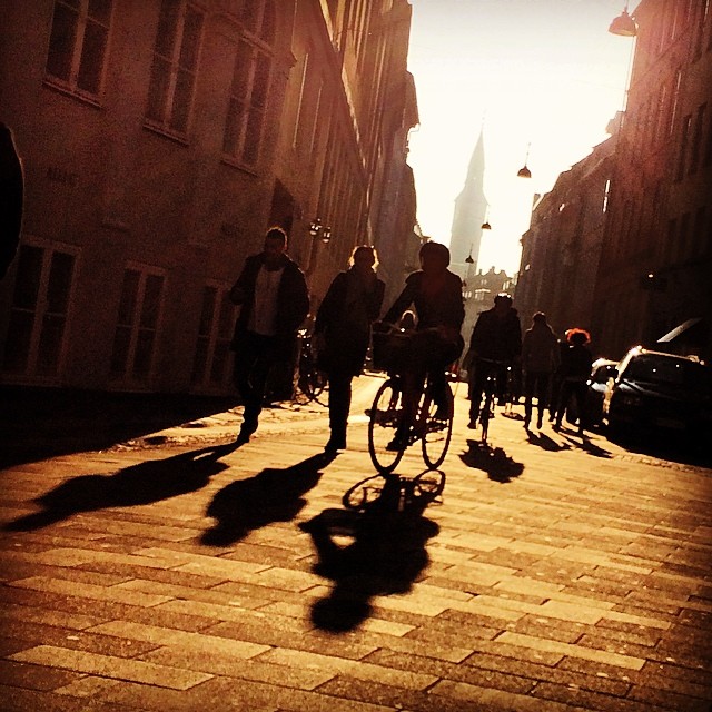 Lovely day in #copenhagen warm #sunlight and long #shadows - #fauxspring #bikes #streetview