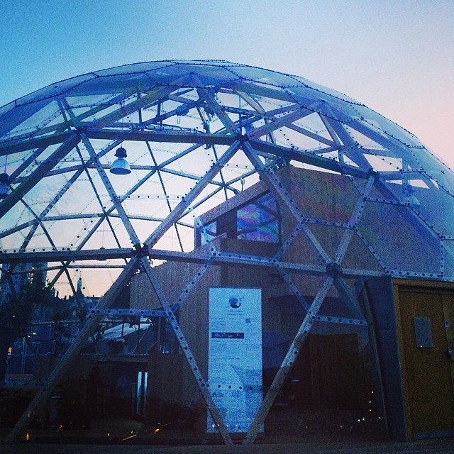 I really love #geodesicdomes - #dockside #copenhagen #blackdiamond