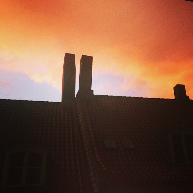 Beautiful #stormy #sky over #Kompagnistræde #copenhagen - #vscocam