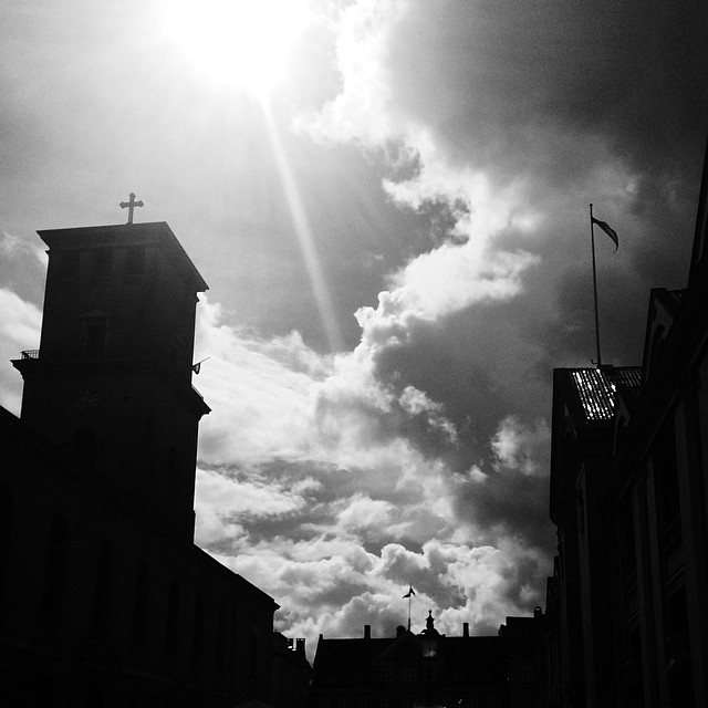 #copenhagen #church #sunlight #clouds #vscocam