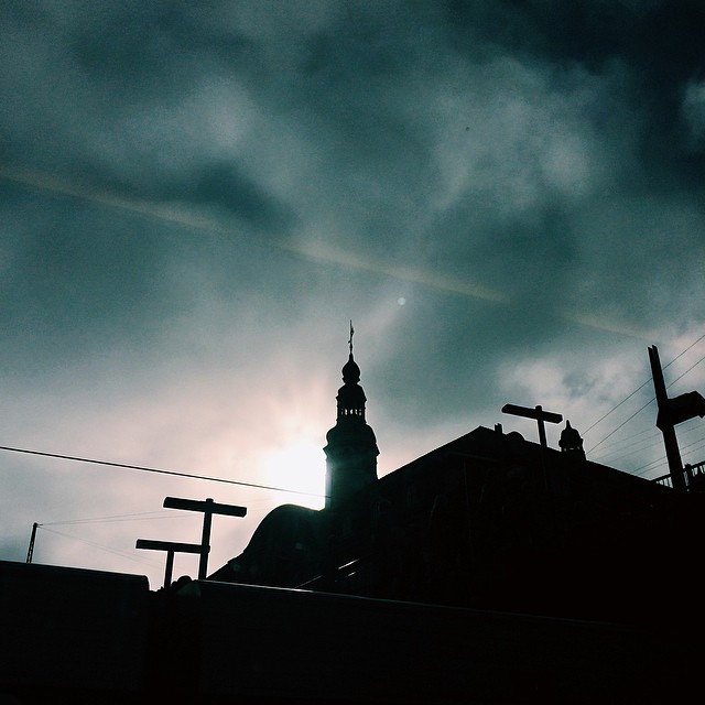 danish post office, #copenhagen #silhouette #vscocam