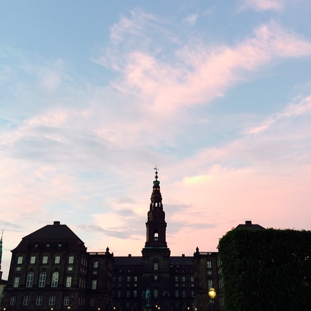 #christiansborg #copenhagen #sunset #nofilter