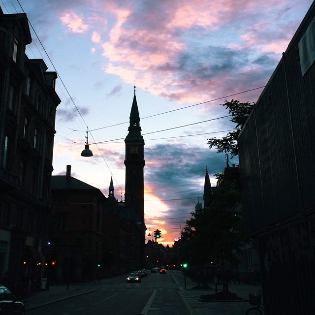 #rådhuset #copenhagen #sunset #silhouette #vscocam