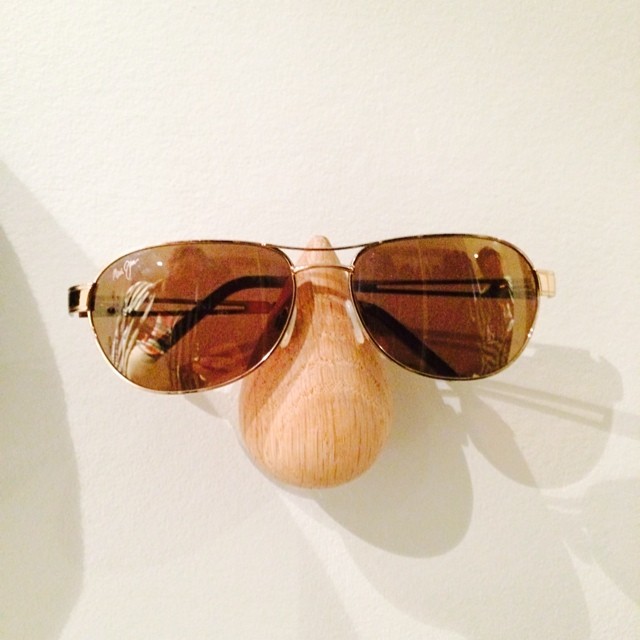 Decided that these #normanncopenhagen wall hooks are perfect for #sunglasses - #iseefaces #pareidolia