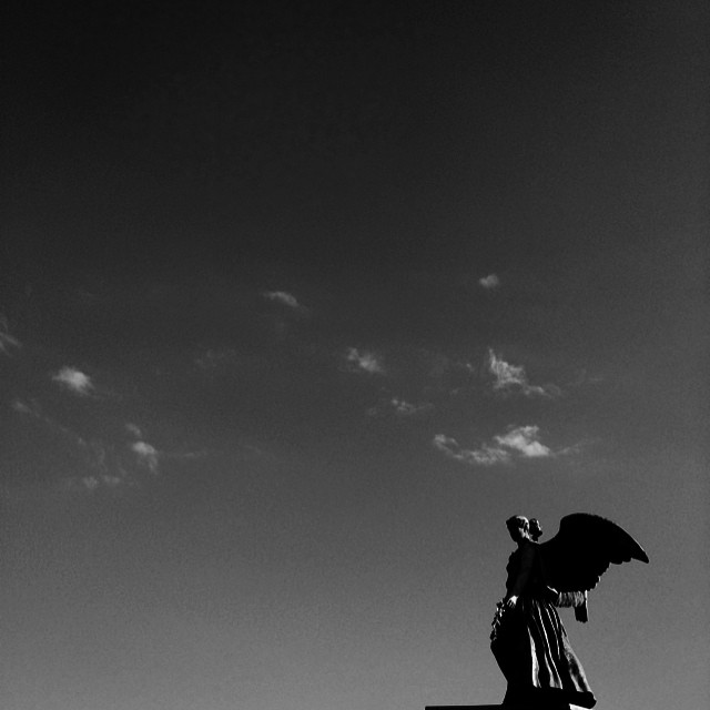 #angel #sculpture #copenhagen #blackandwhite