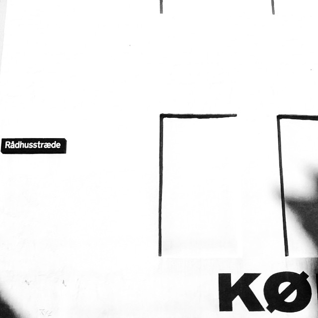 #kø #typography #walls #copenhagen #blackandwhite #abstract