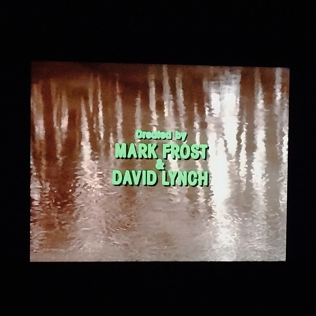 Watching #twinpeaks for the first time since I was a teanager - still great but can't get over how horrible the #titles are - #typography