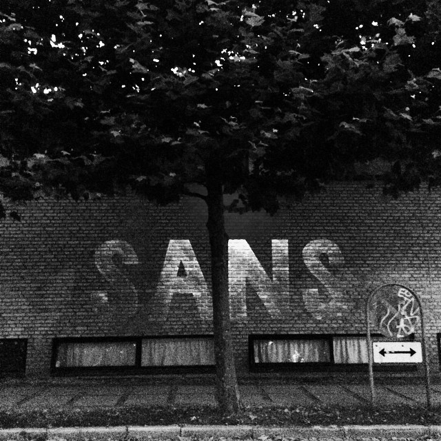 Yep no #serif here - #sans #typography #aarhus #denmark