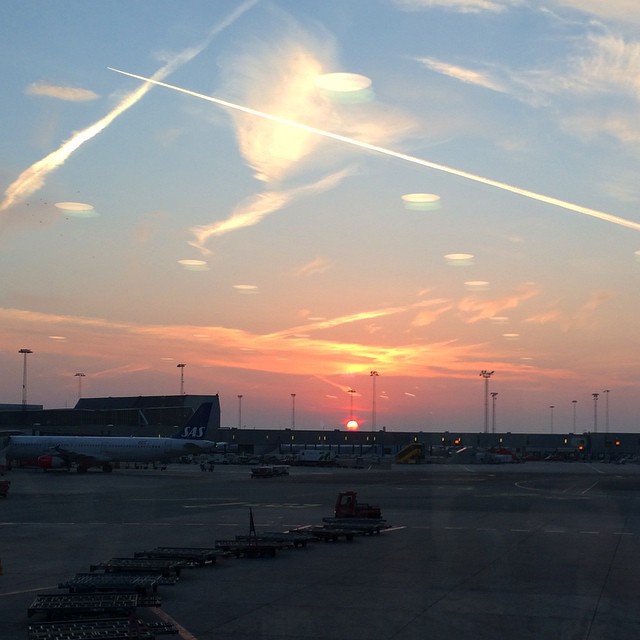 #sunrise over #kastrup #cph #copenhagen - off to #London for the day - #travel #airports