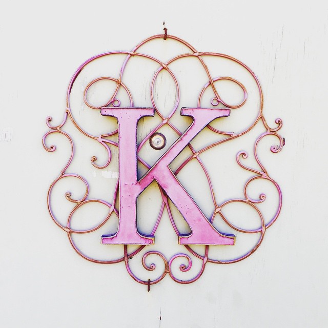 a #pink #k #typography #signage #sign