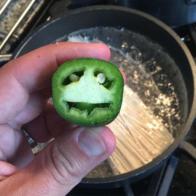 I'm afraid mr #jalapeño it's time to say goodbye #iseefaces #pareidolia