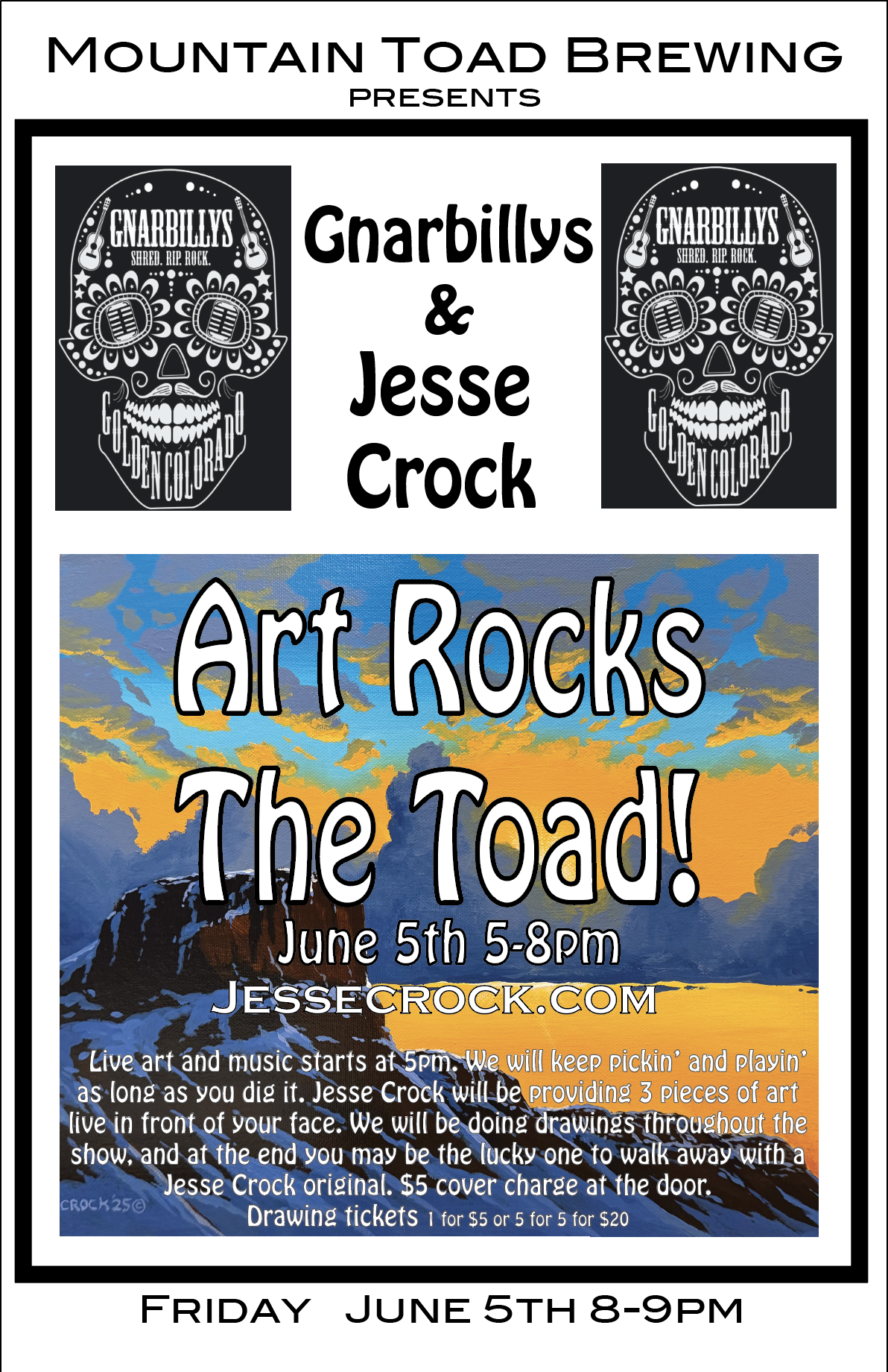 Art Rocks the Toad!
