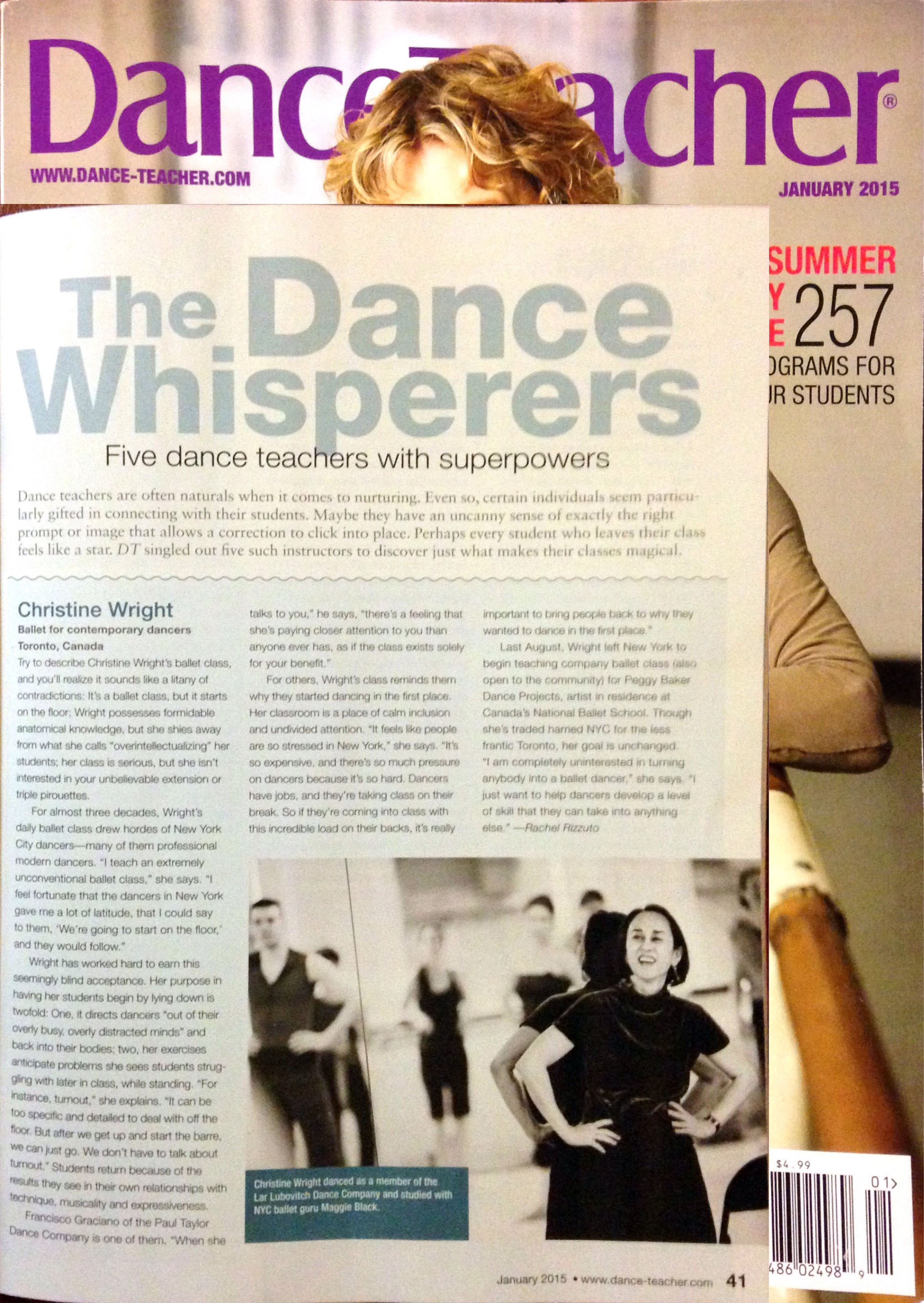 Dance Teacher Magazine, January 2015