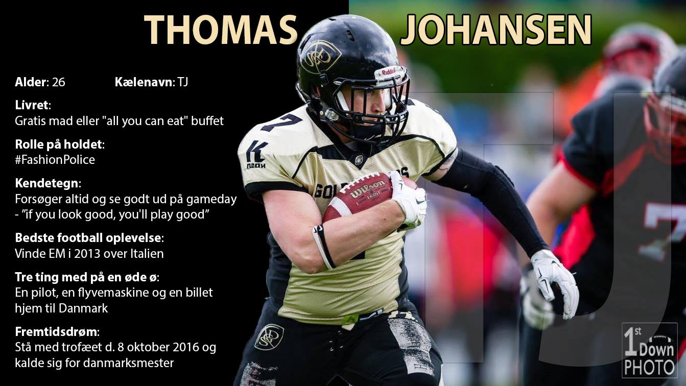 TJ havde sidst en stor rolle mod Aarhus Tigers, da han scorede flere touchdowns!