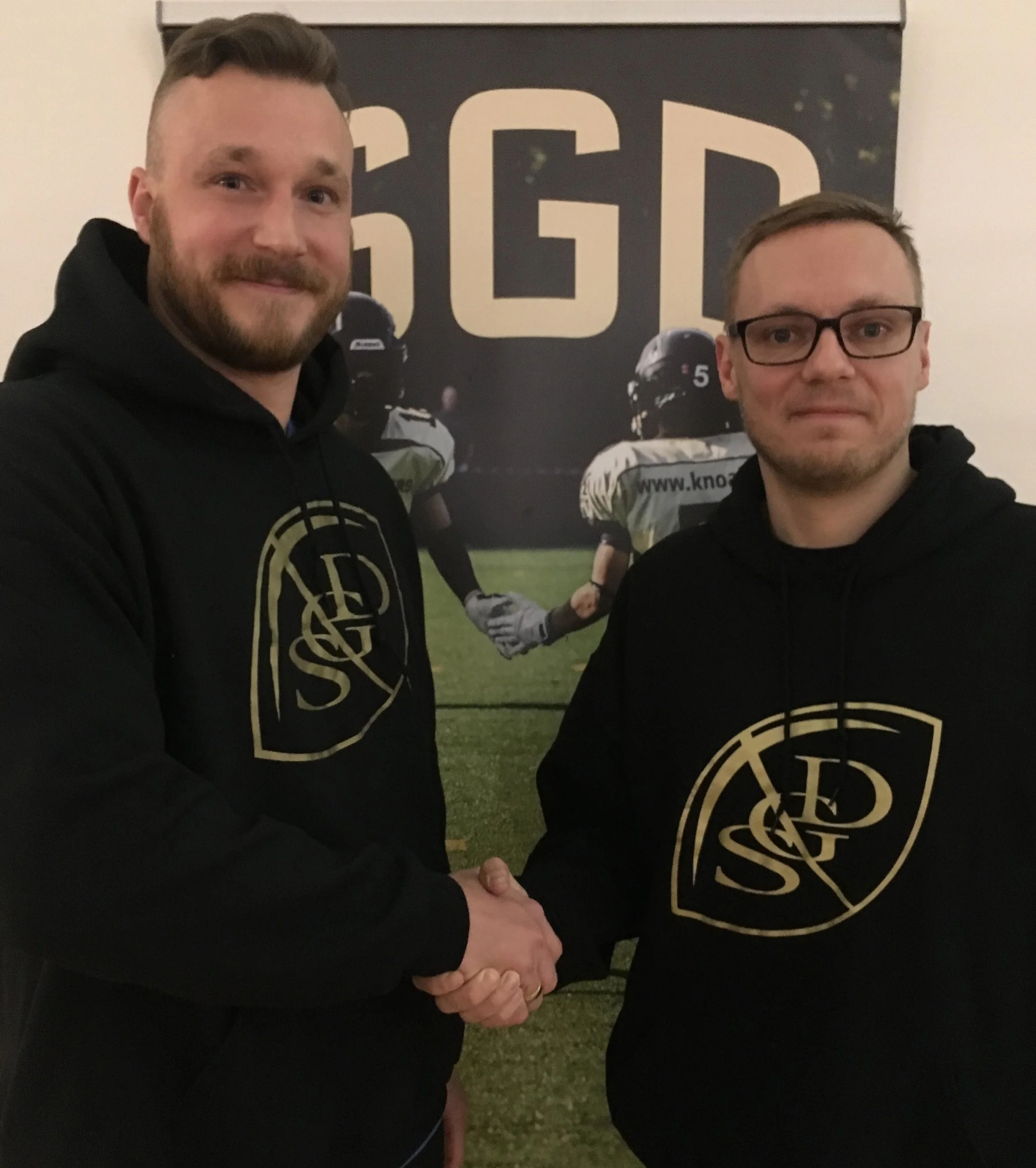Michael Knudsen(tv) og NL Head Coach Troels Vestergaard(th)