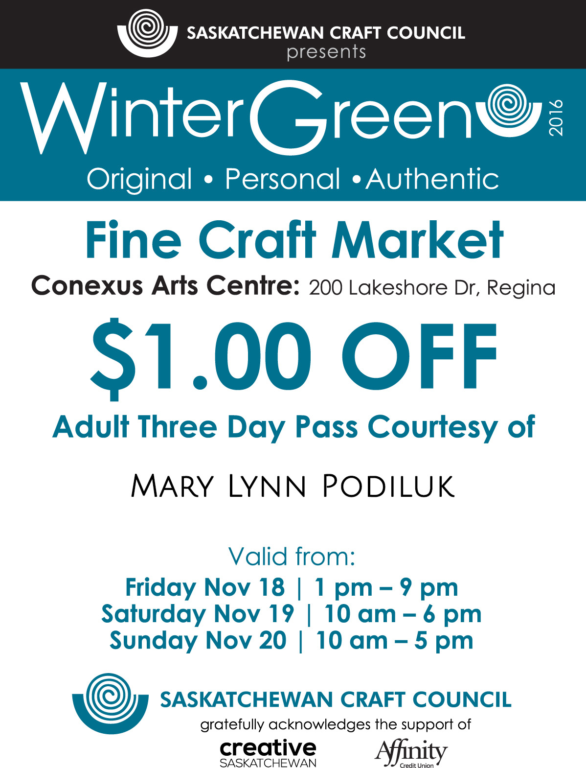 Print this coupon to receive $1.00 off admission