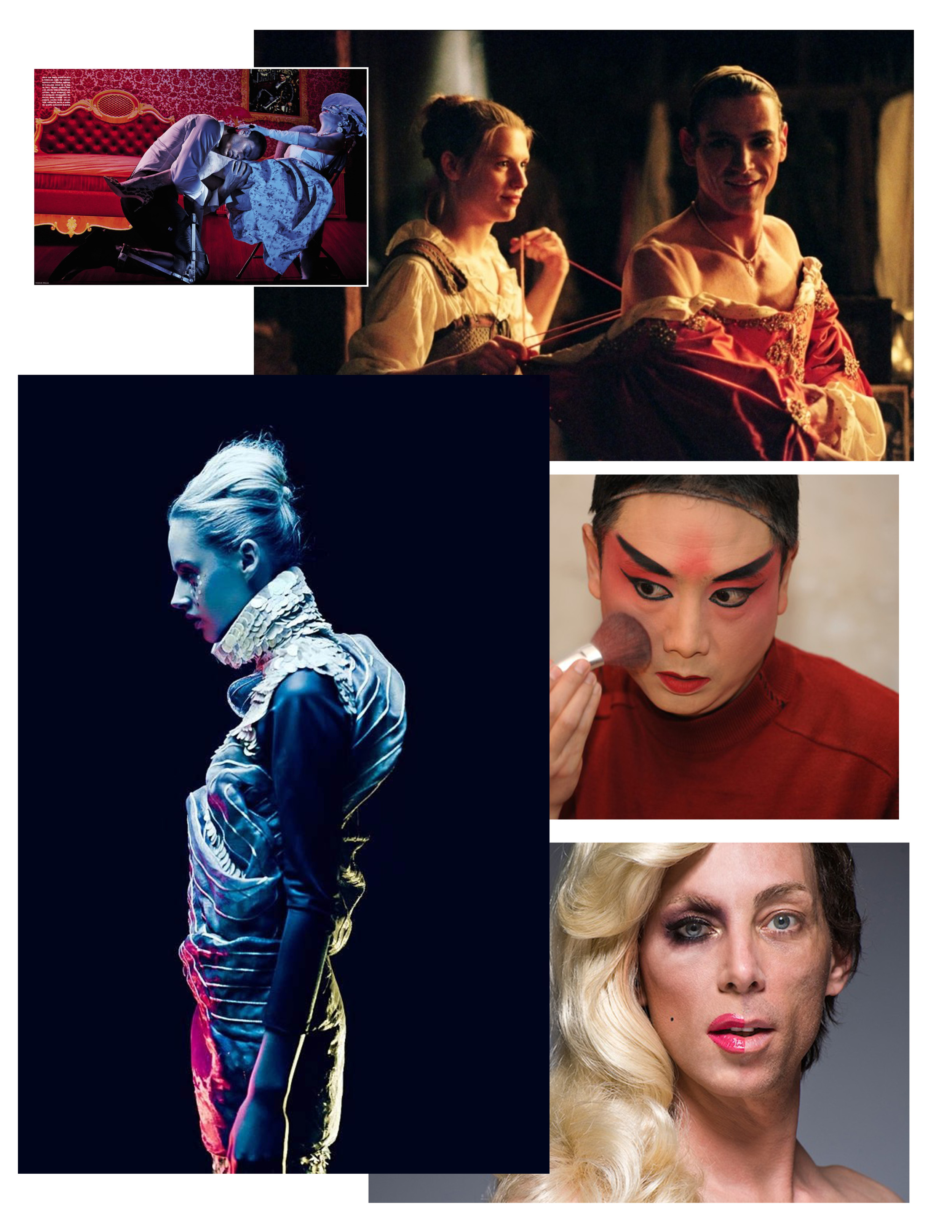Art Direction Research, Compleat Female Stage Beauty, 2015. New Conservatory Theatre Center