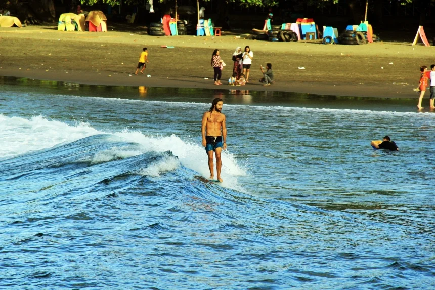 Navy &amp; Teal 'Half Halves'. New boardshorts available online this Spring. Java, 2013. Photo @gianggaw