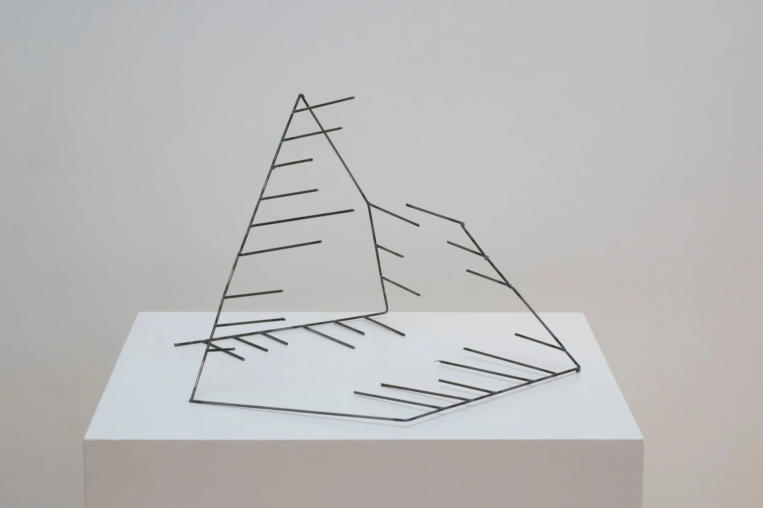 Open Cage: Pyramid, 2015 Steel, 13" x 21" x 20"
