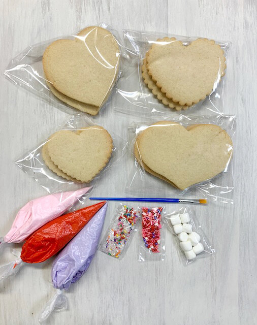 Valentine Hearts Cookie Decorating Kit — Edible Impressions