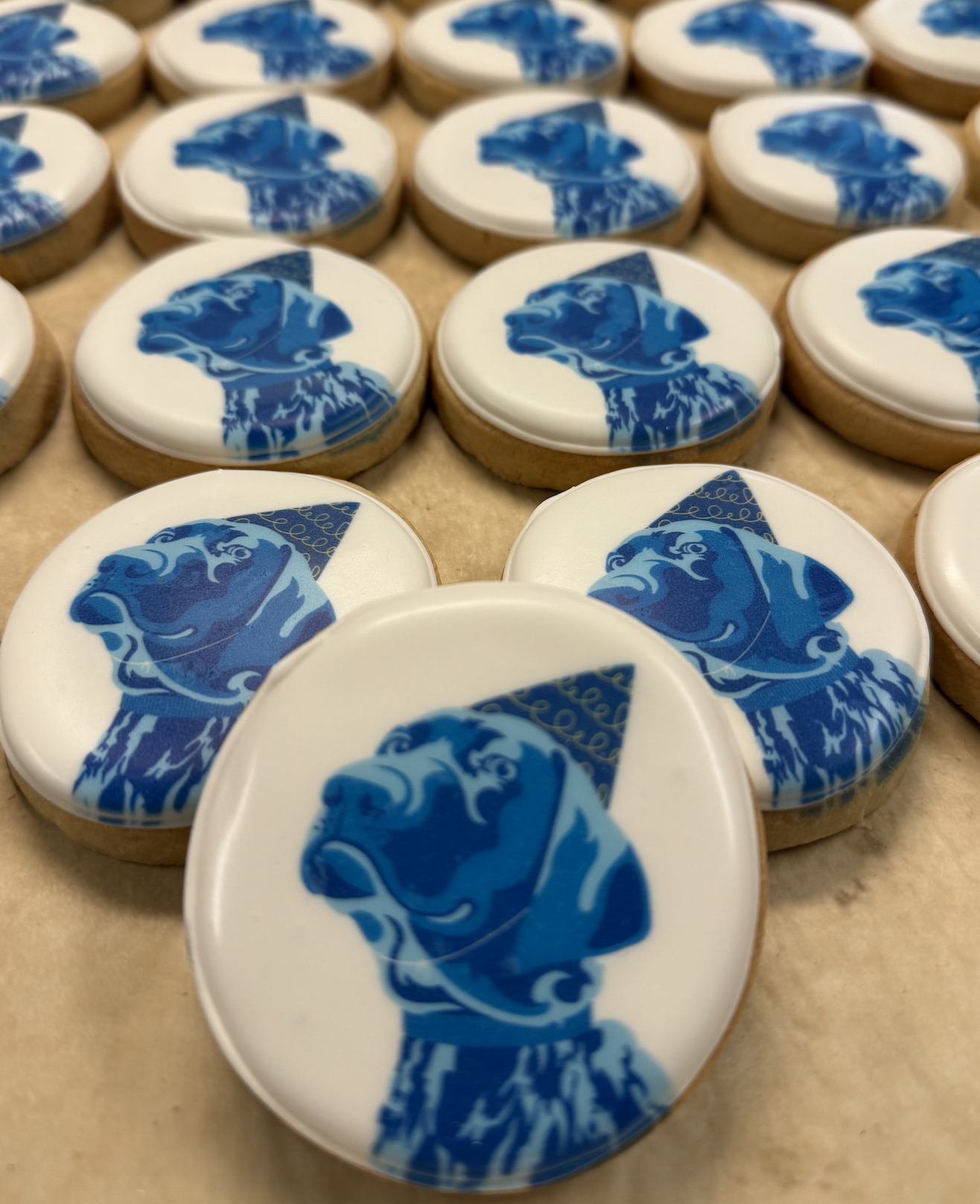 Marquette University Blue Branded Cookies