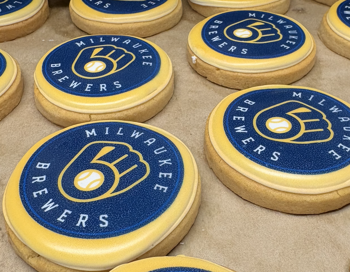 Brewers Baseball Club custom cookies 