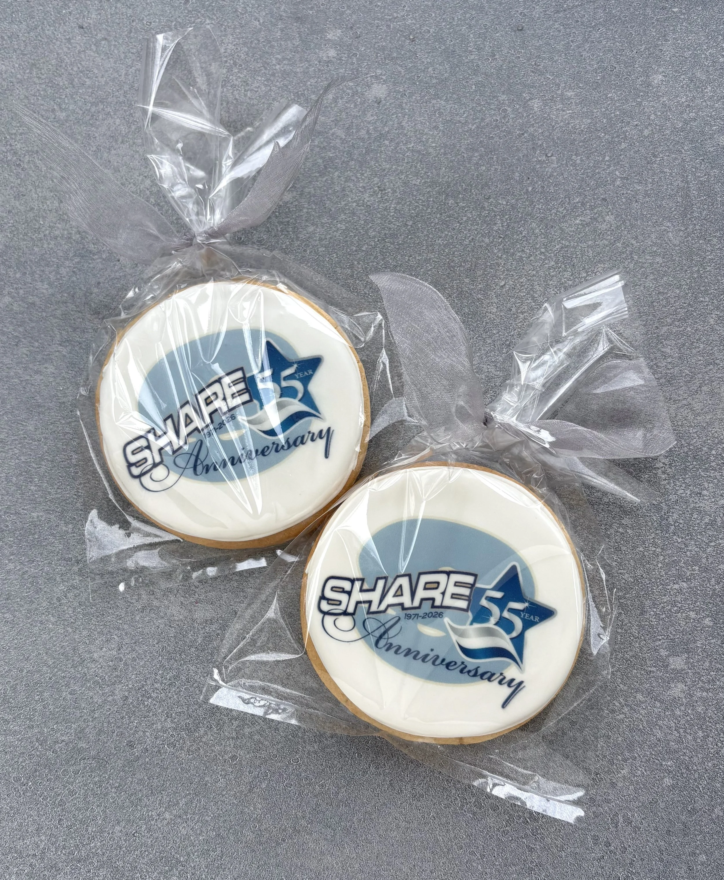 Share Corporation logo cookies 