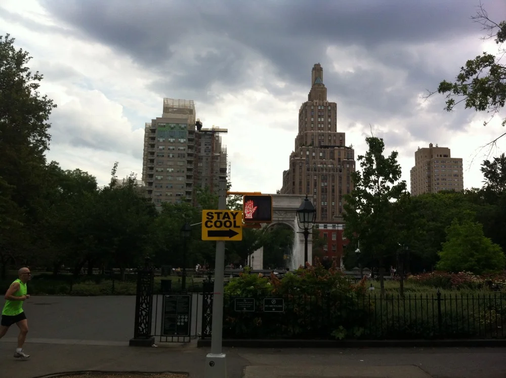 On the coolest morning in what seems like weeks, this is what I see?