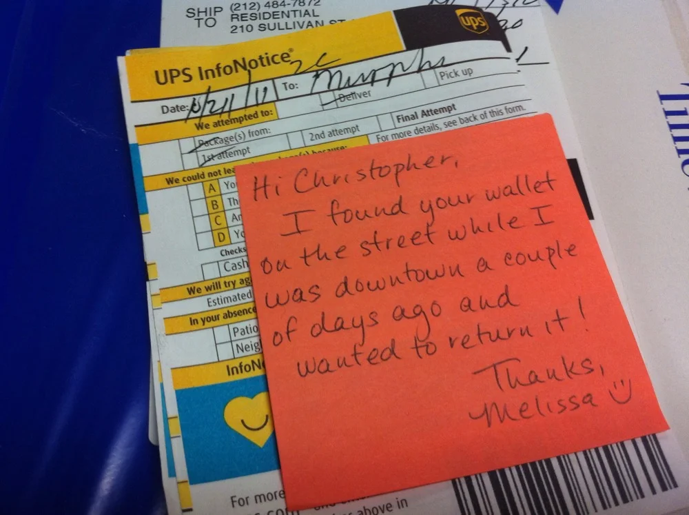 Uncle was tired on Monday. A kid hangover for sure. Would you believe someone found my wallet and mailed to me? Don't tell me New Yorkers aren't good people! Melissa must have been a few steps behind me last week. She saw the wallet in front of Suzi…