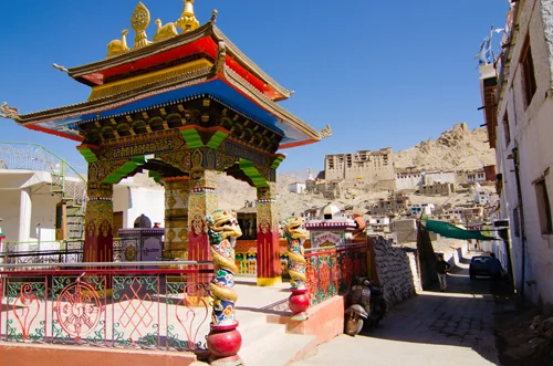 Large prayer wheel near our guest house. We made sure it was kept spinning every time we passed.
