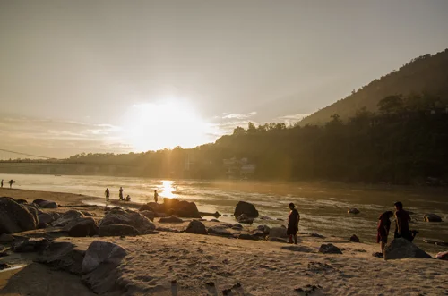 The Ganges just before sunset