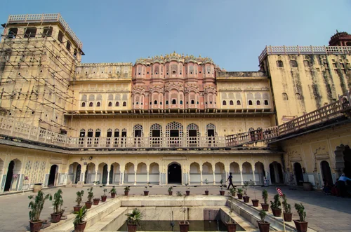 Internal courtyard of the Hawa Mahal