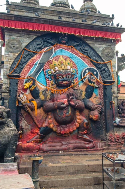 Sculpture of Bhairav (Shiva in his destructive manifestation)