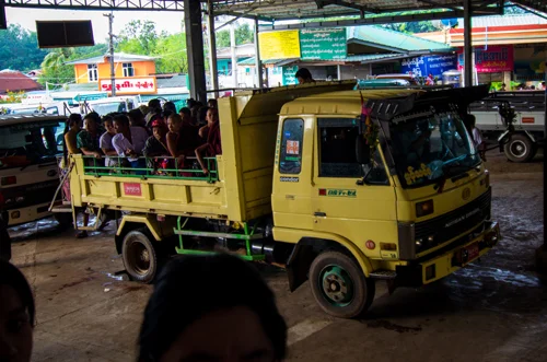Our deluxe transportation up the mountain.
