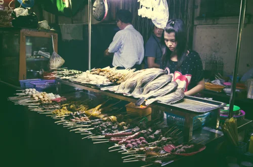 Kebab stall.