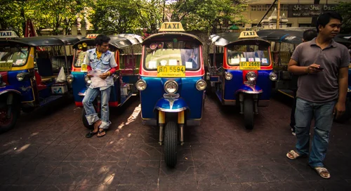Come night time, walking past the tuktuks includes multiple offers for 'Ping Pong Show?'