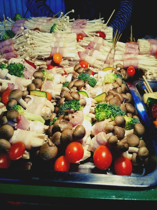 Glorious mushroom skewers