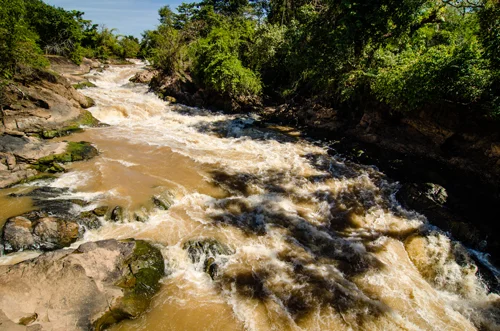 We weren't kayaking down these rapids (we walked instead).