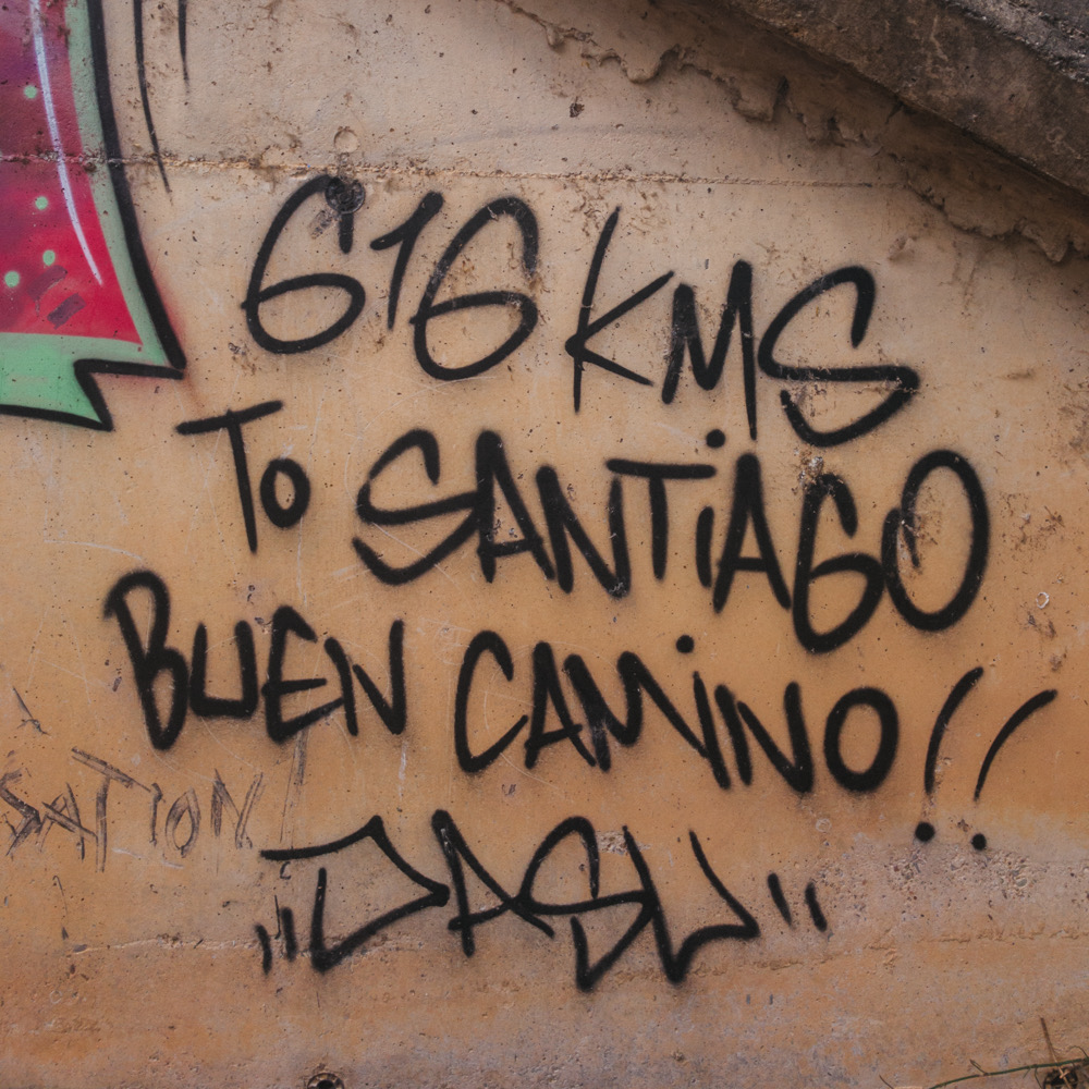 Approximately 616km away from Santiago (no one ever really knows how far away you are haha)