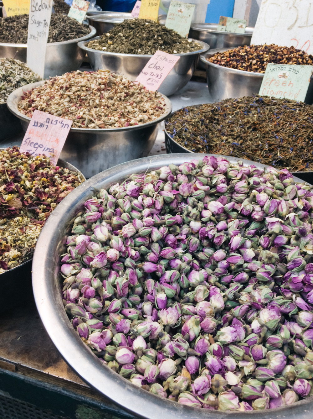 Tea stall at Mahane Yehuda market