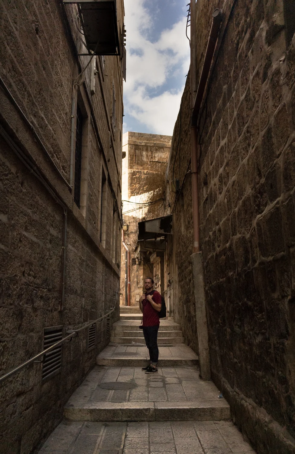 Getting lost in the Old City - somewhere between the Jewish, Armenian and Christian quarters...