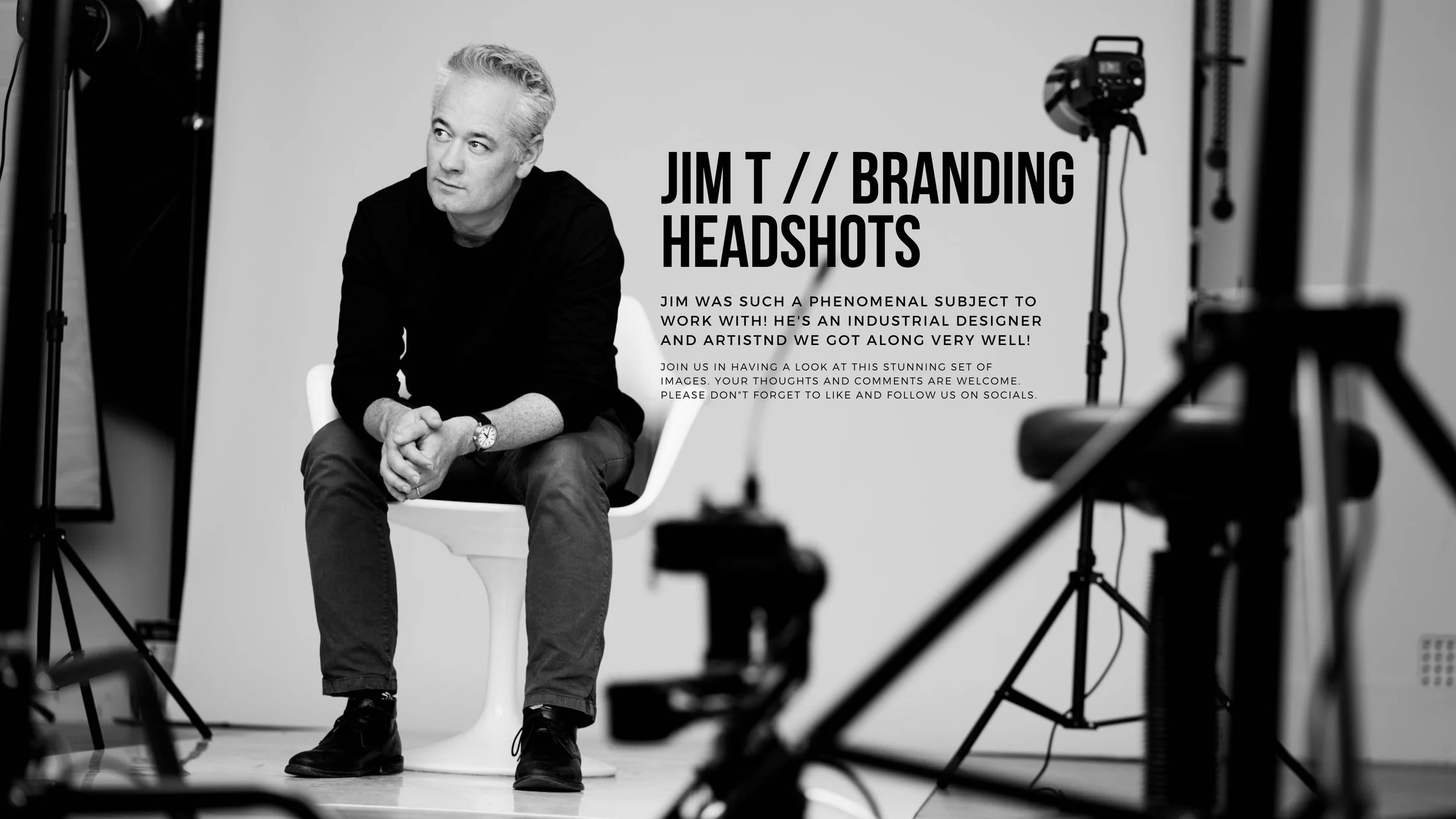 Jim H - Adelaide based Headshots photographer Boem Headshots working on a fresh new set of Marketing Headshots for this entrepreneur and artist.